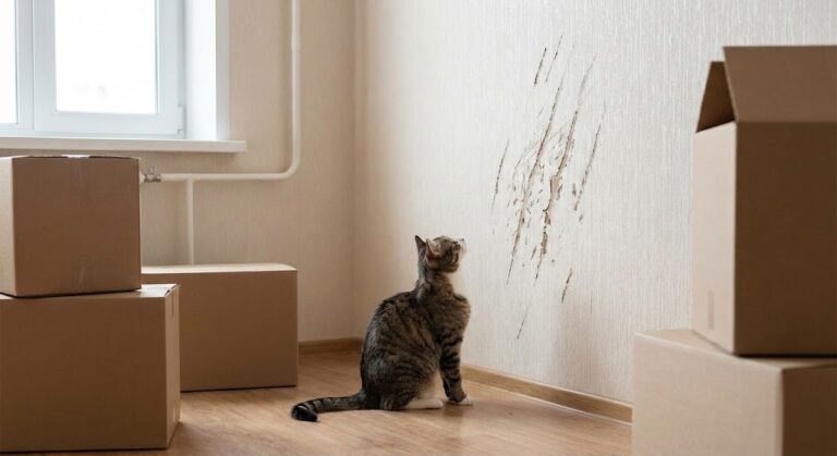 猫の爪痕は自己負担?賃貸壁紙の退去費用を徹底解説